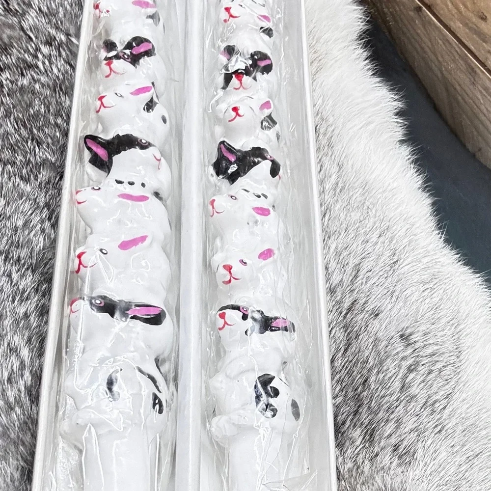 Dept 56 vintage Bunny Taper Candles